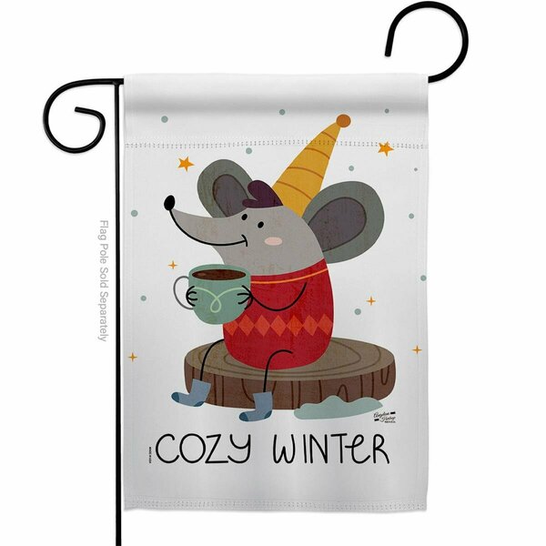 Patio Trasero 13 x 18.5 in. Cozy Winter Garden Flag with Wonderland Double-Sided Decorative Vertical Flags PA3910233